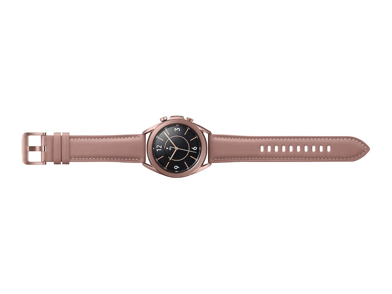 Samsung Galaxy Watch3 SM-R850 41mm Stainless Steel Case + Leather Strap – BRONZE