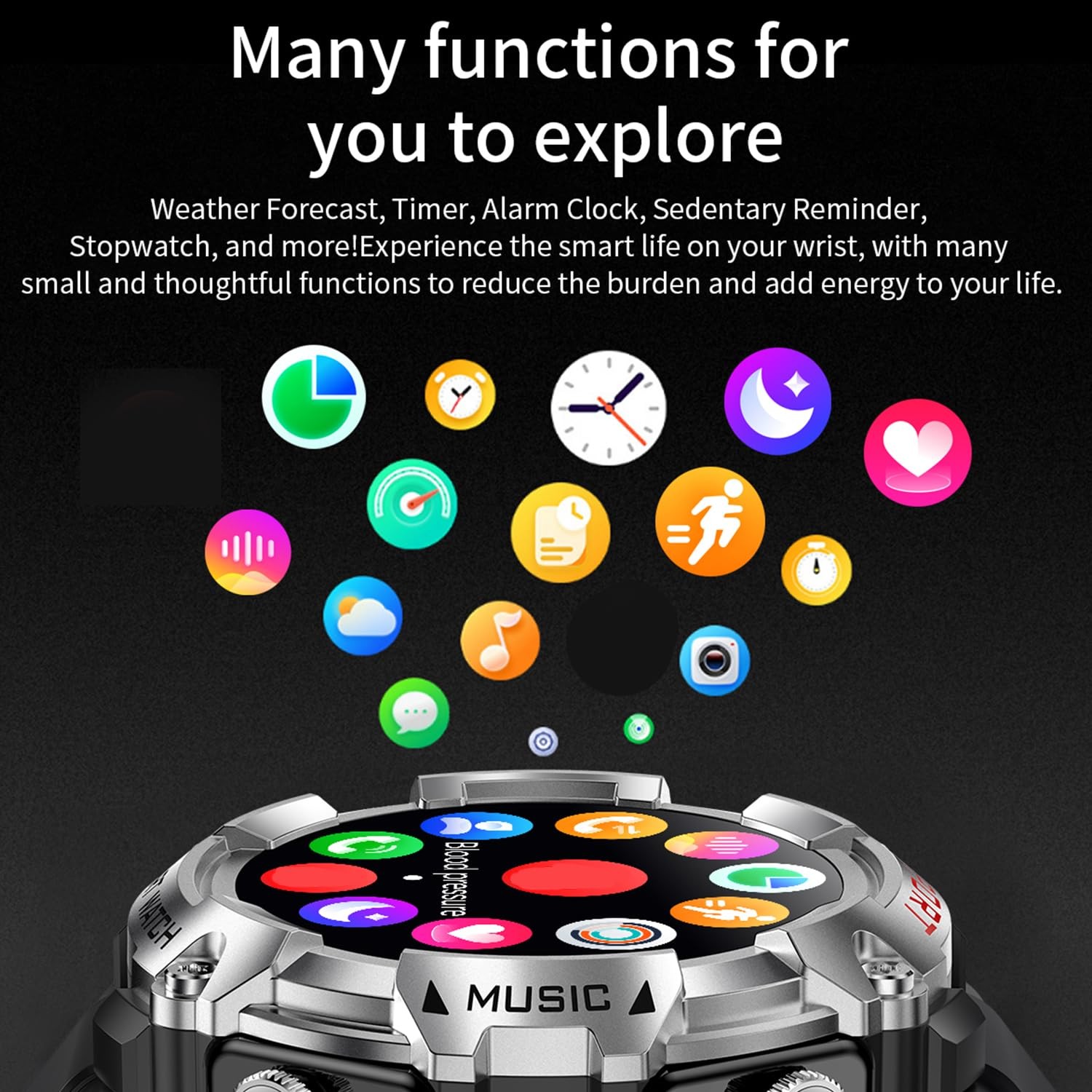Ypsdoowkj Smart Watch Earbuds Men Women1.52 Hd Screen9D Soundfitness Sleep