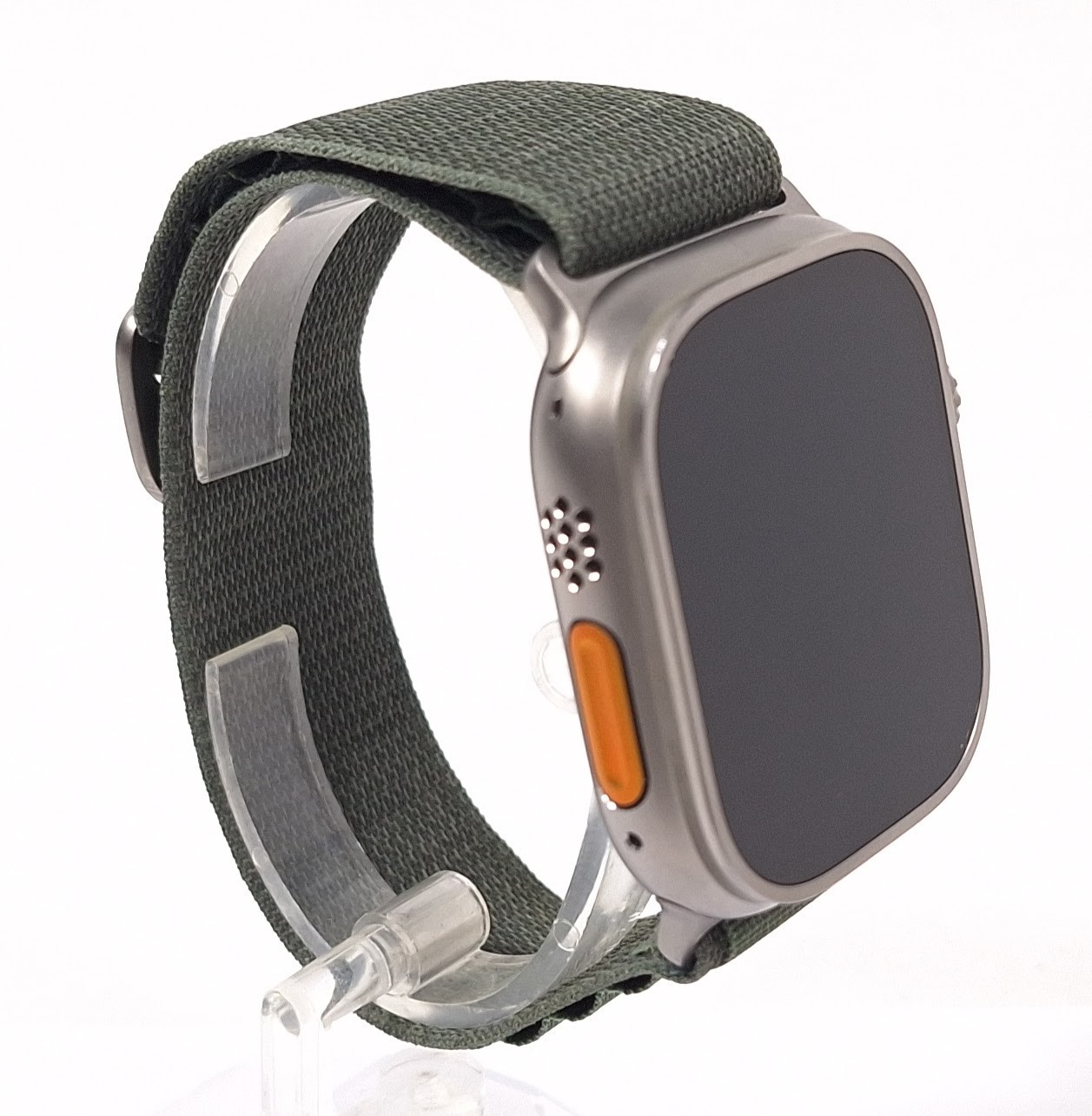 Apple Watch Ultra MQEW3LL/A A2622 49mm Titanium Case W/ Medium Green Alpine Loop