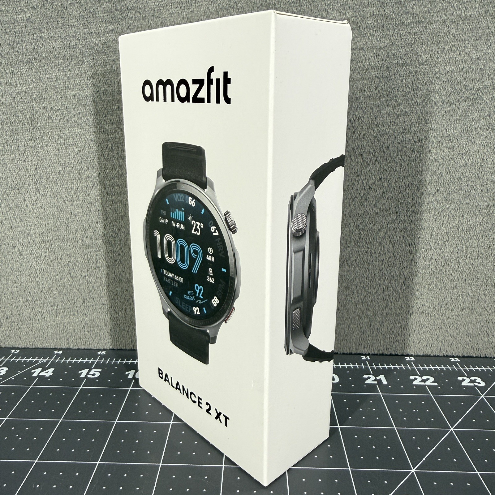 Amazfit – Balance 2 XT Smartwatch 47mm Silicone – Gray / Black New Sealed