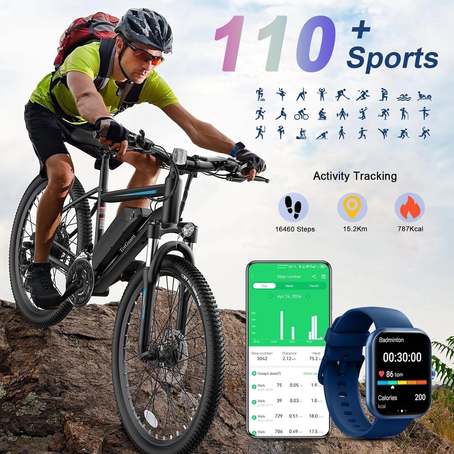 2025 Smart Watch For Men/Women, Waterproof Smartwatch Bluetooth iPhone Samsung