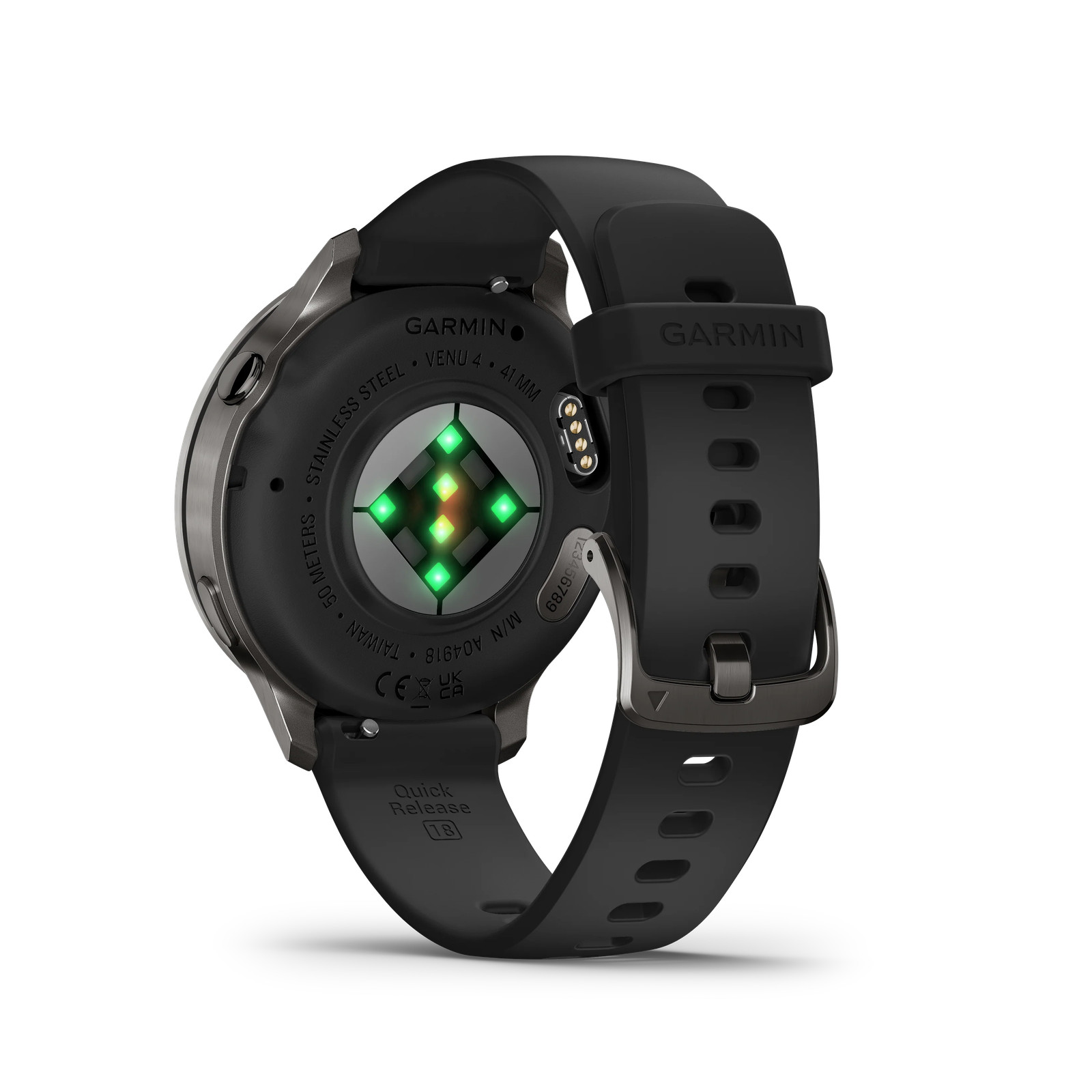Garmin Venu 4 41 mm Slate with Black Silicone Band GPS Smartwatch 010-03013-02