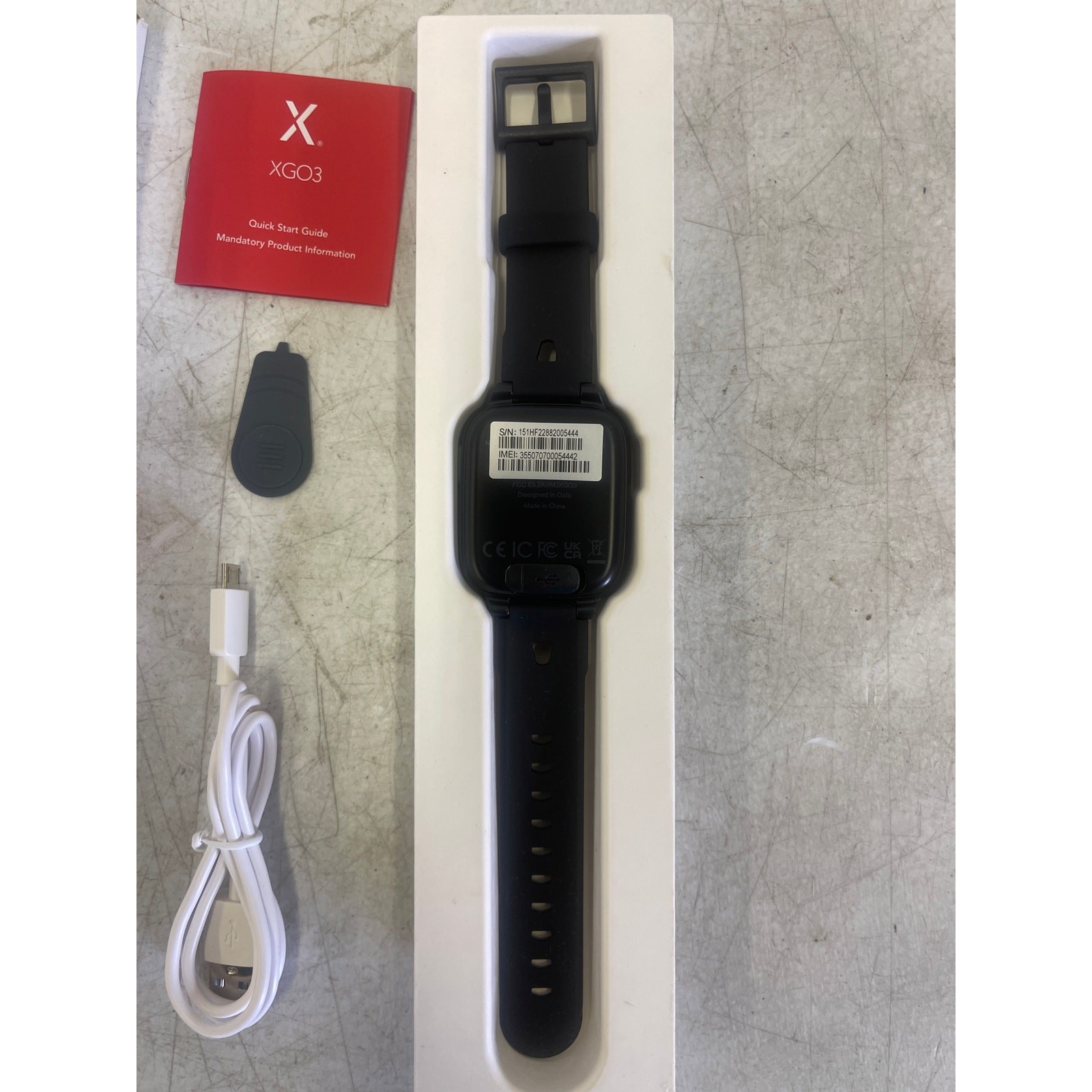 Xplora XGO3 Kids Smart Watch Cell Phone w GPS Tracker, Bundle – Black