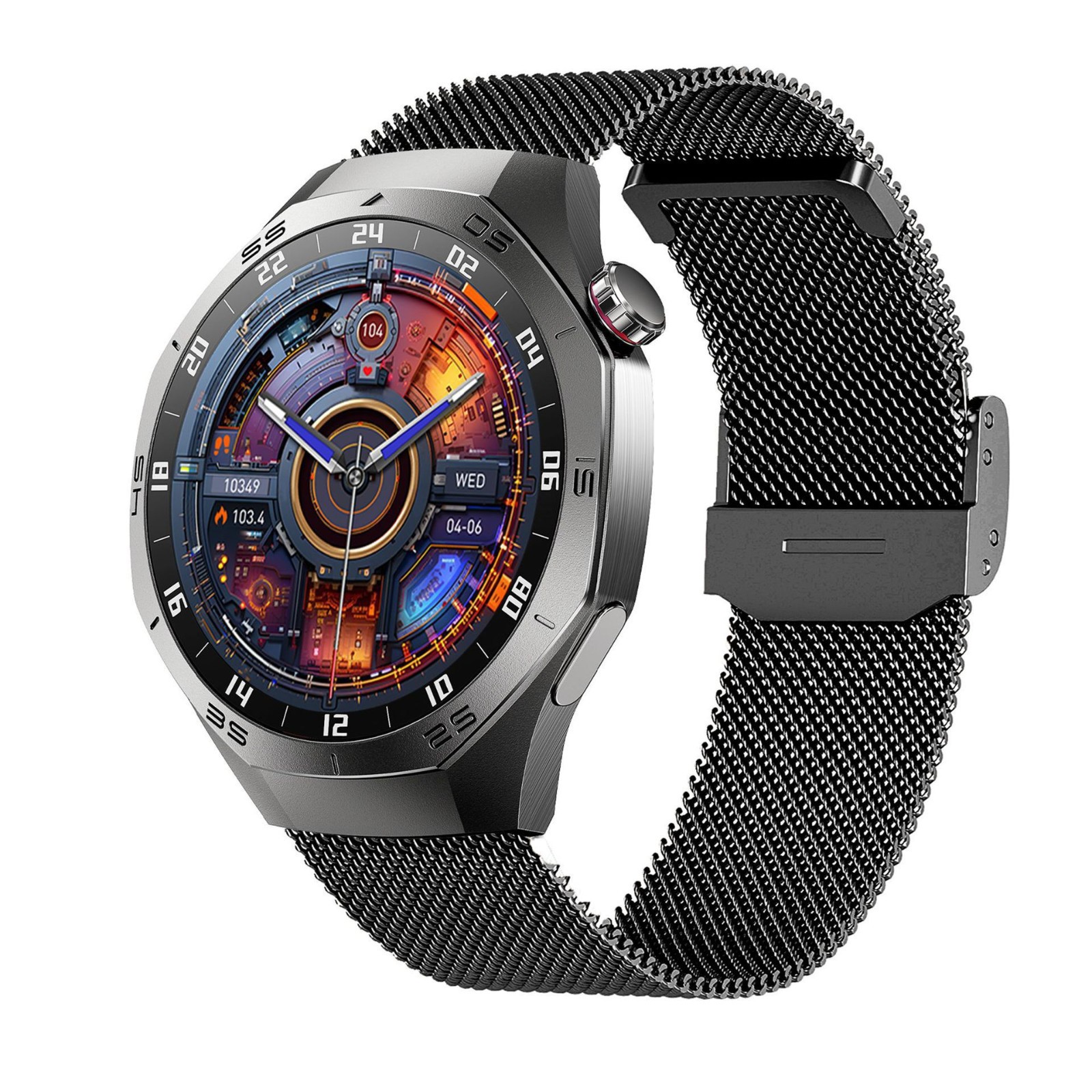 Smart Watch Men & Women AMOLED Screen Bluetooth Call GPS NFC Heart Rate Compass