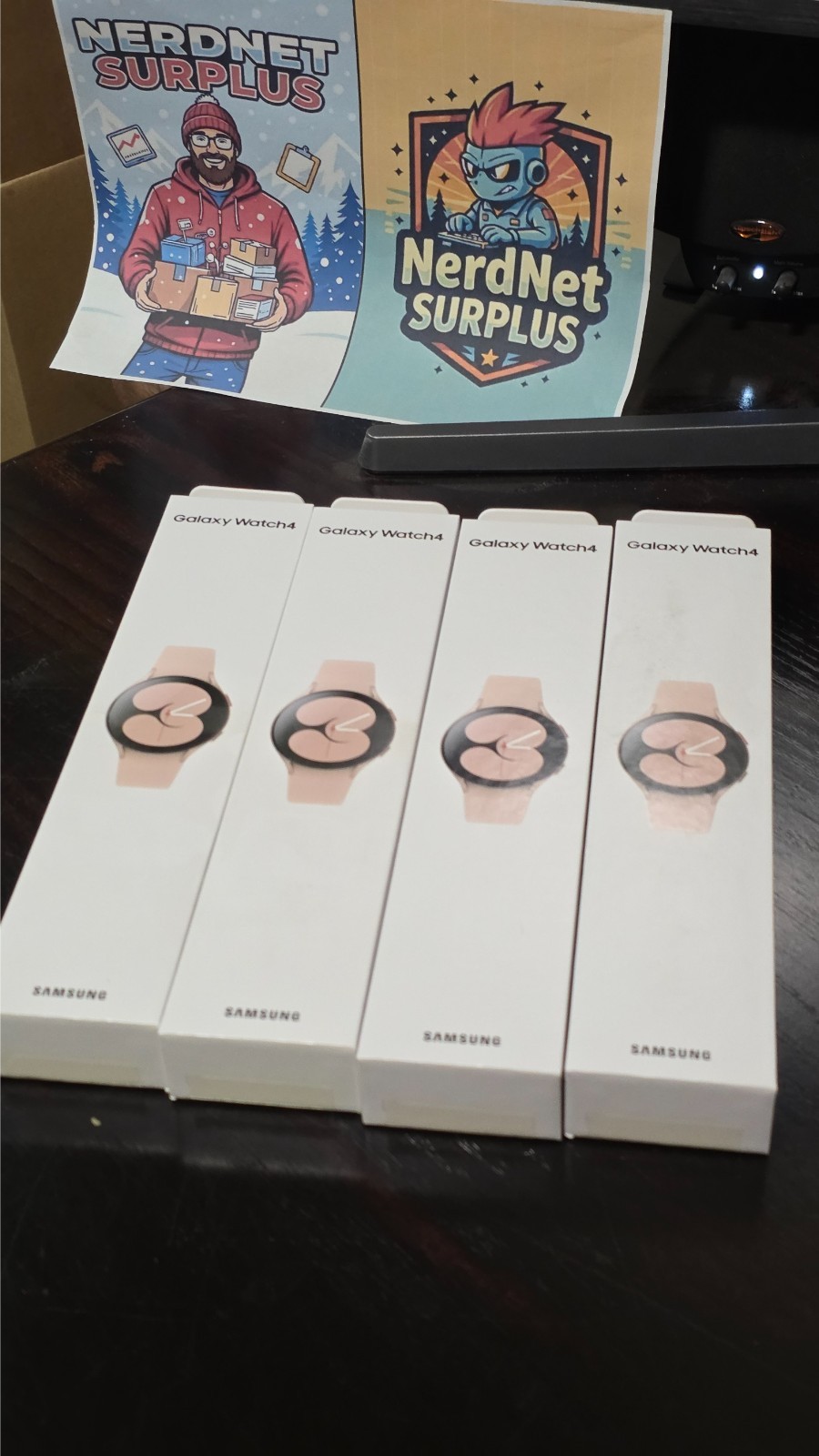 Samsung Galaxy Watch4 SM-R860 40mm Aluminum Case with Sport Band – Pink Gold…