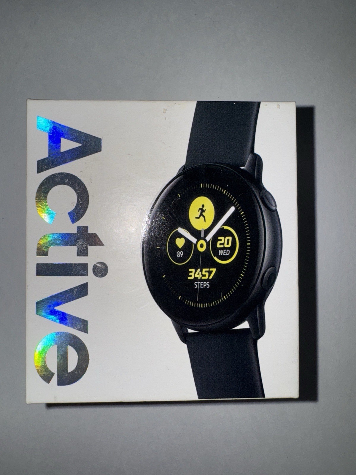 Samsung Galaxy Watch Active SM-R500 Black Smartwatch Very Good w Box