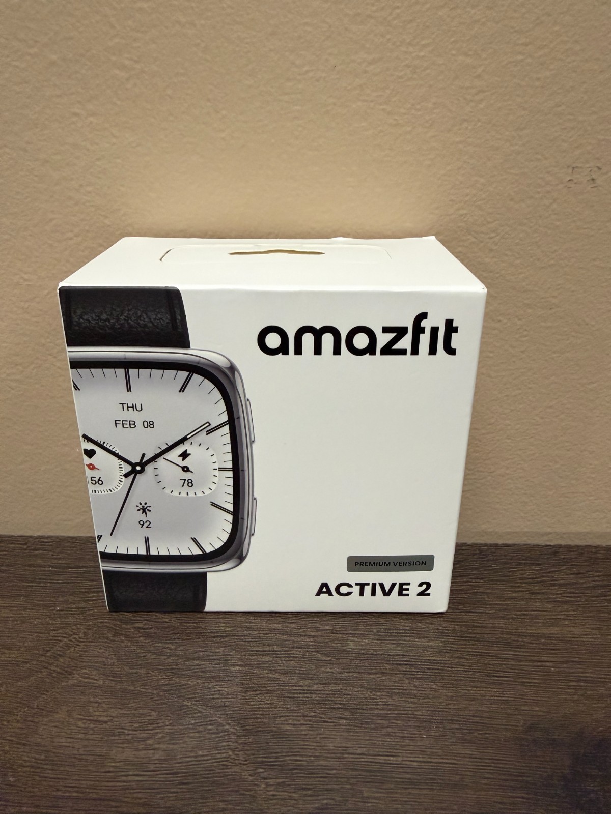 AMAZFIT ACTIVE 2 PREMIUM SMART WATCH SQUARE 10 DAY BATTERY SAPPHIRE GLASS NEW