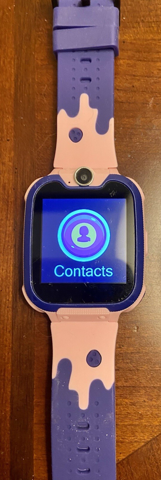 Kids Smartwatch Fits To 8” Wrists Uses SIM Makes Calls Camera Charges With USB