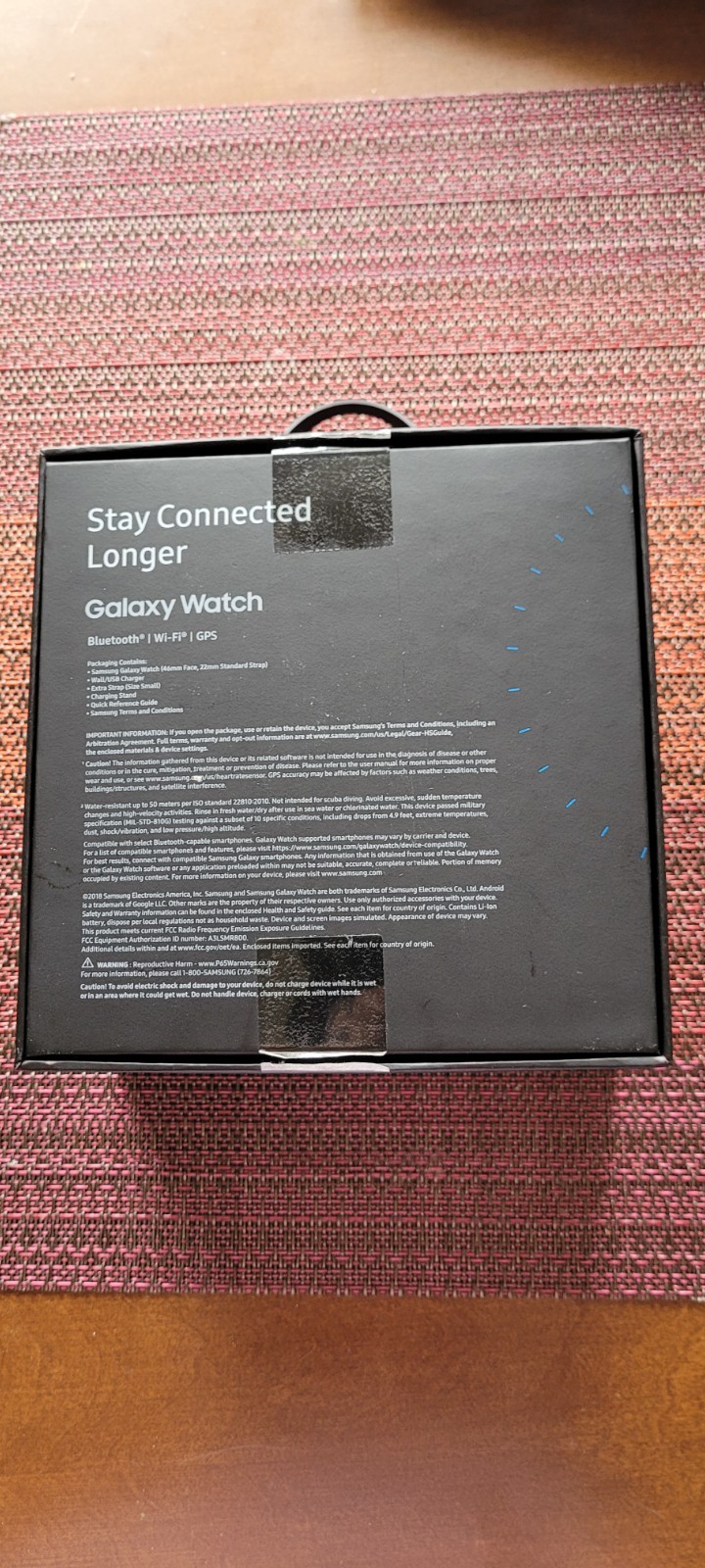 Samsung Galaxy Watch SM-R800 Black 46mm w/ Box