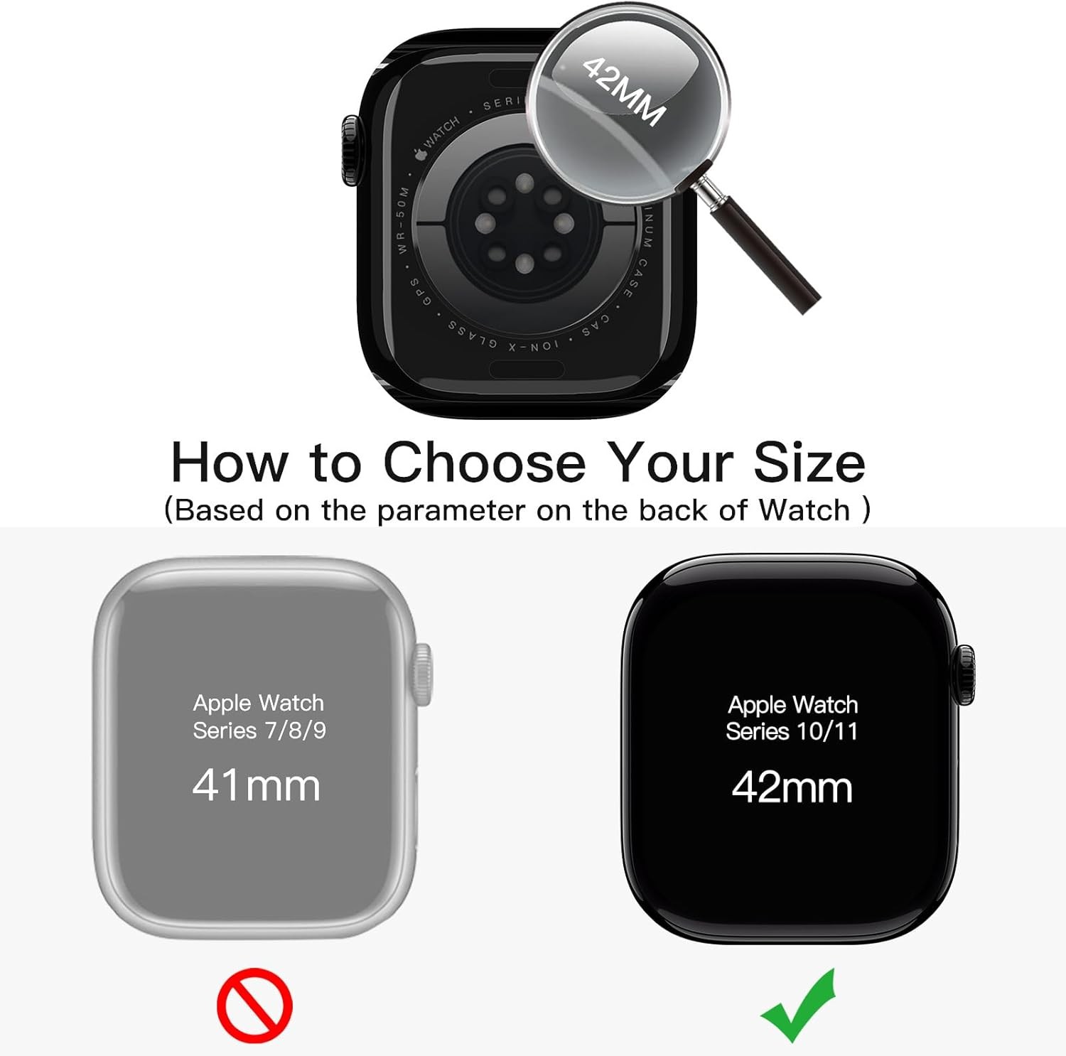 2 Pack Copper Rose Gold Bling Diamond Case with Screen Protector for Apple Watch