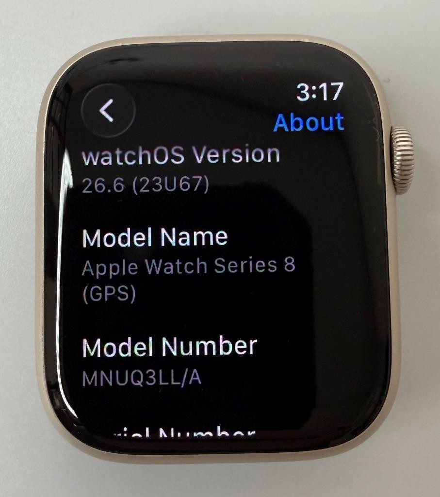 Apple Watch Series 8 GPS 45mm Aluminum A2771 Starlight GPS Face Only