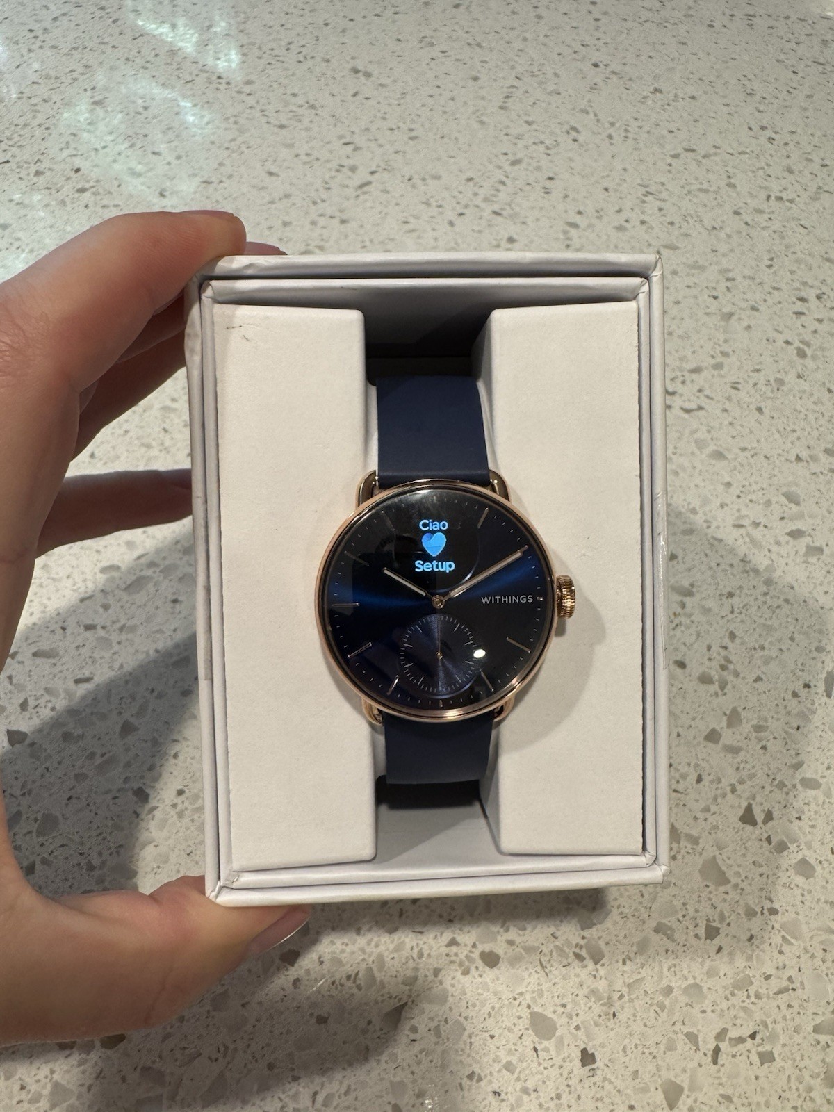 Withings ScanWatch 2 Hybrid Smartwatch 38mm Rose Gold Blue HWA10-model-6-All-Int