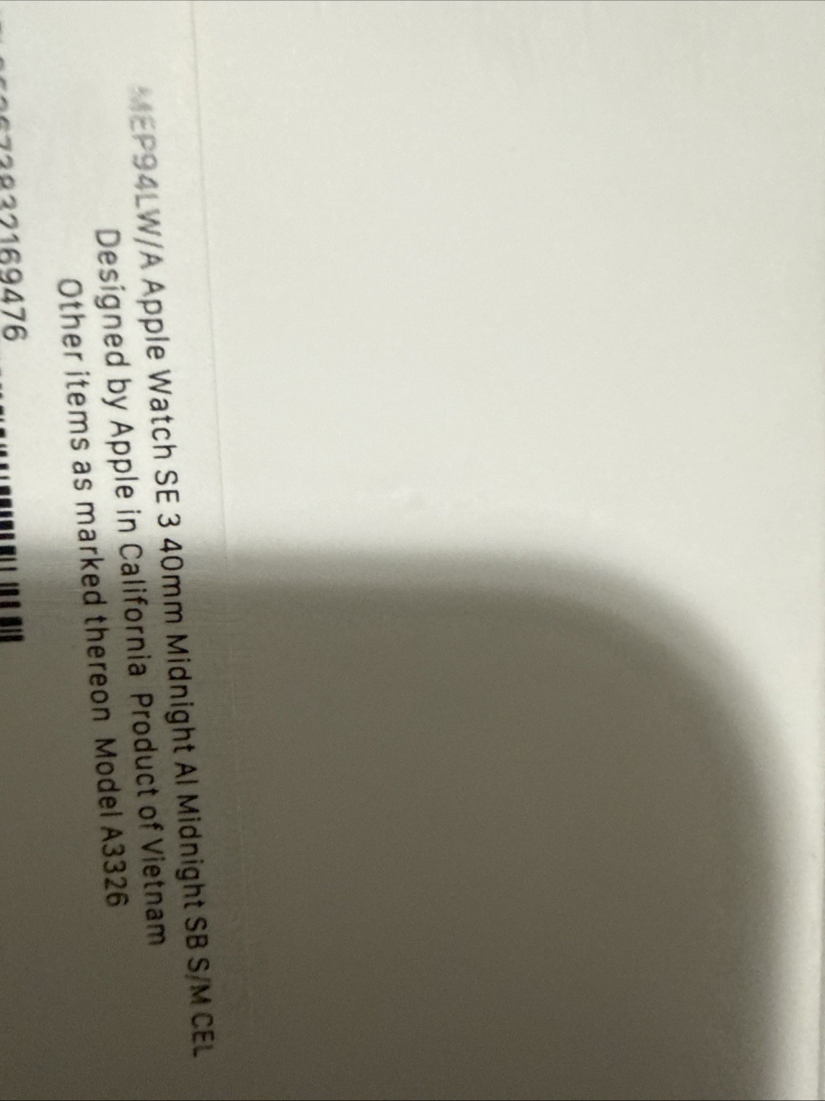 Apple Watch SE (3rd Generation) 40mm A3326 MEP94LW/A | Aluminum | GPS + LTE