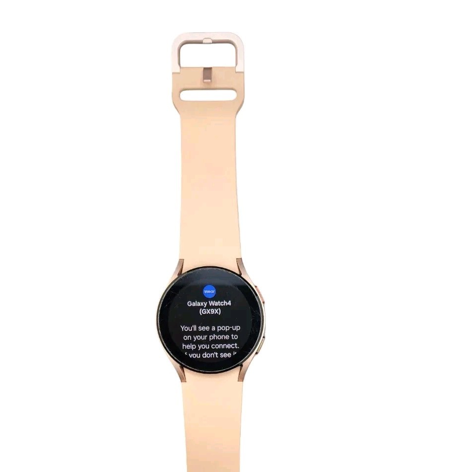 Samsung Galaxy Watch4 SM-R860 40mm Aluminum Case Sport Band Rose Gold Pink S/M