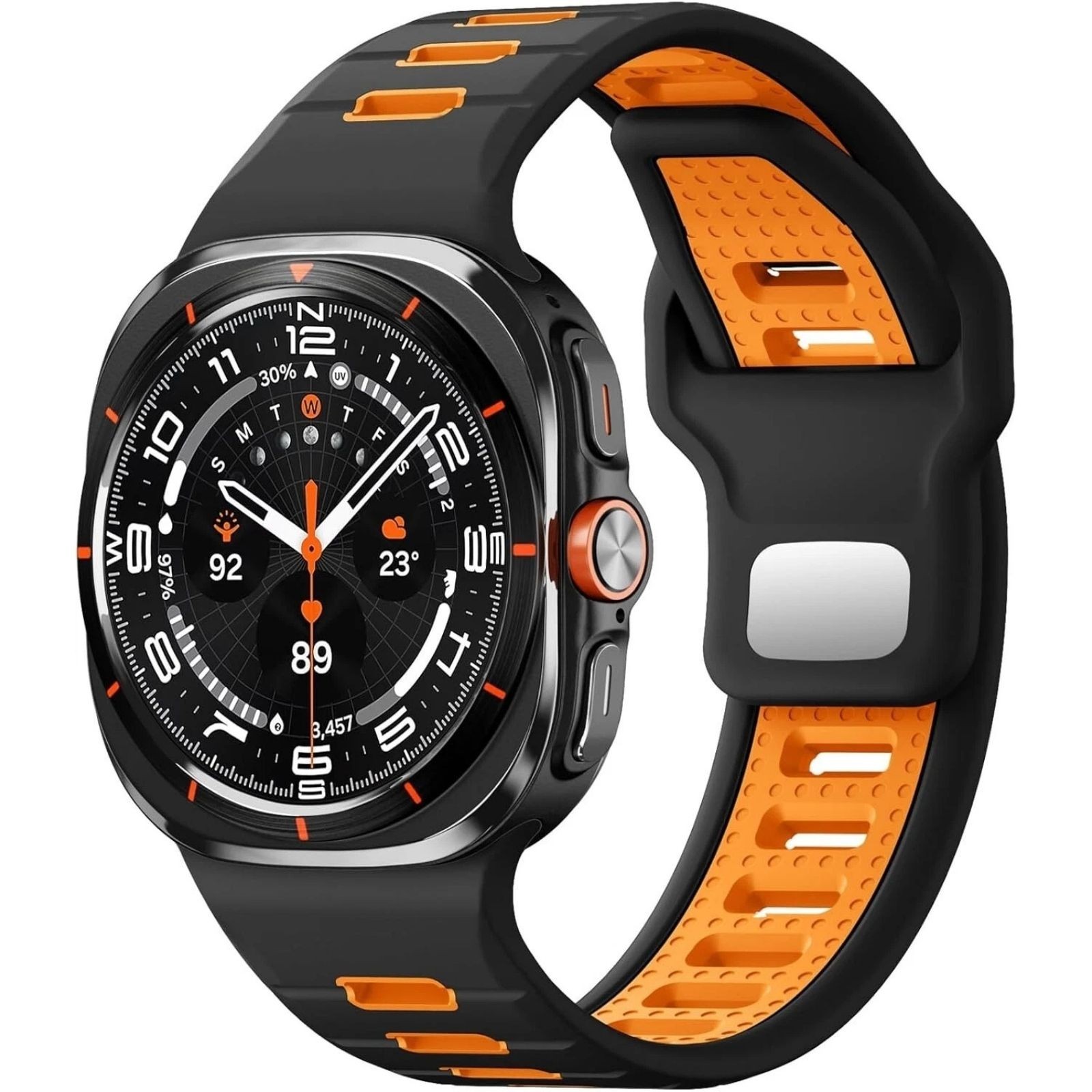Soft Silicone Strap for Samsung Galaxy Ultra Watch (47mm) with Waterproof Loop