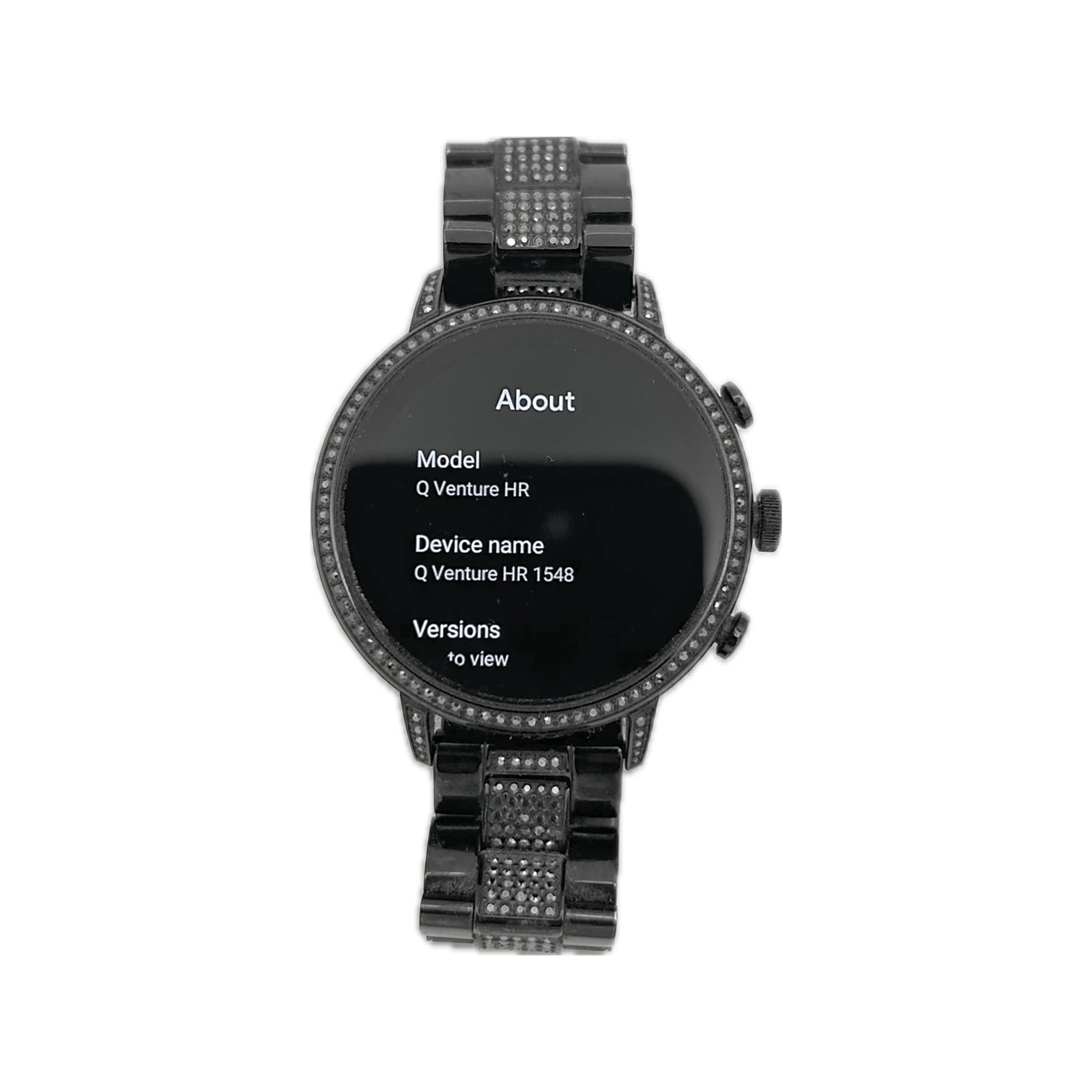 Fossil Q Venture HR Gen 4 Smartwatch Black Crystal Wear OS Heart Rate FTW6023