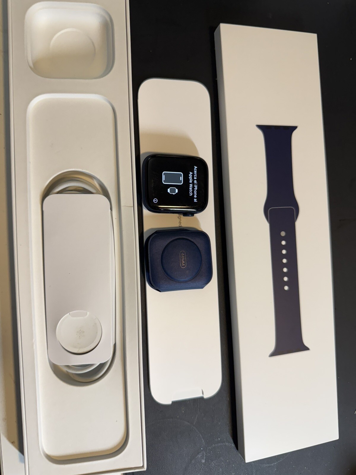 Apple Watch Series 6 44mm Blue Aluminum Case with Deep Navy Sport Band (GPS +)