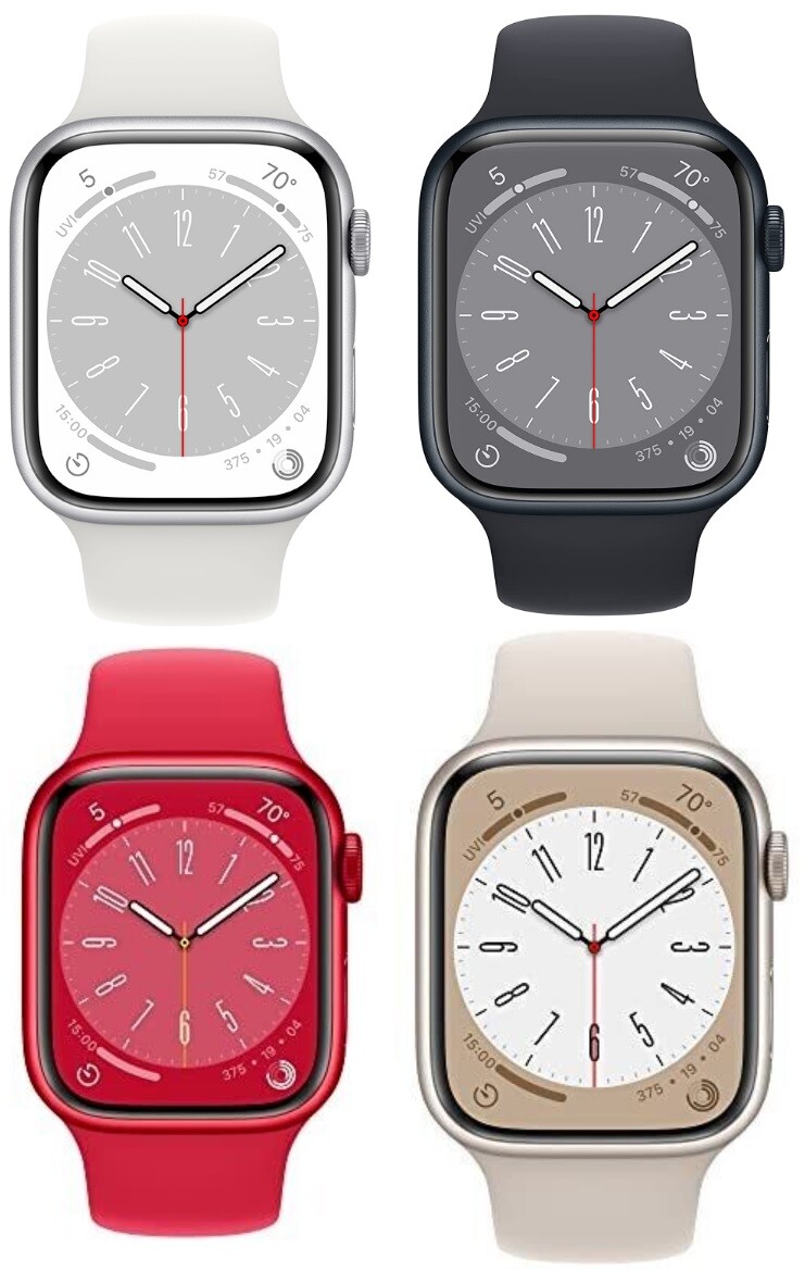 Apple Watch Series 8 45mm GPS + WiFi + Cellular Unlocked Aluminum Case -Grade B+