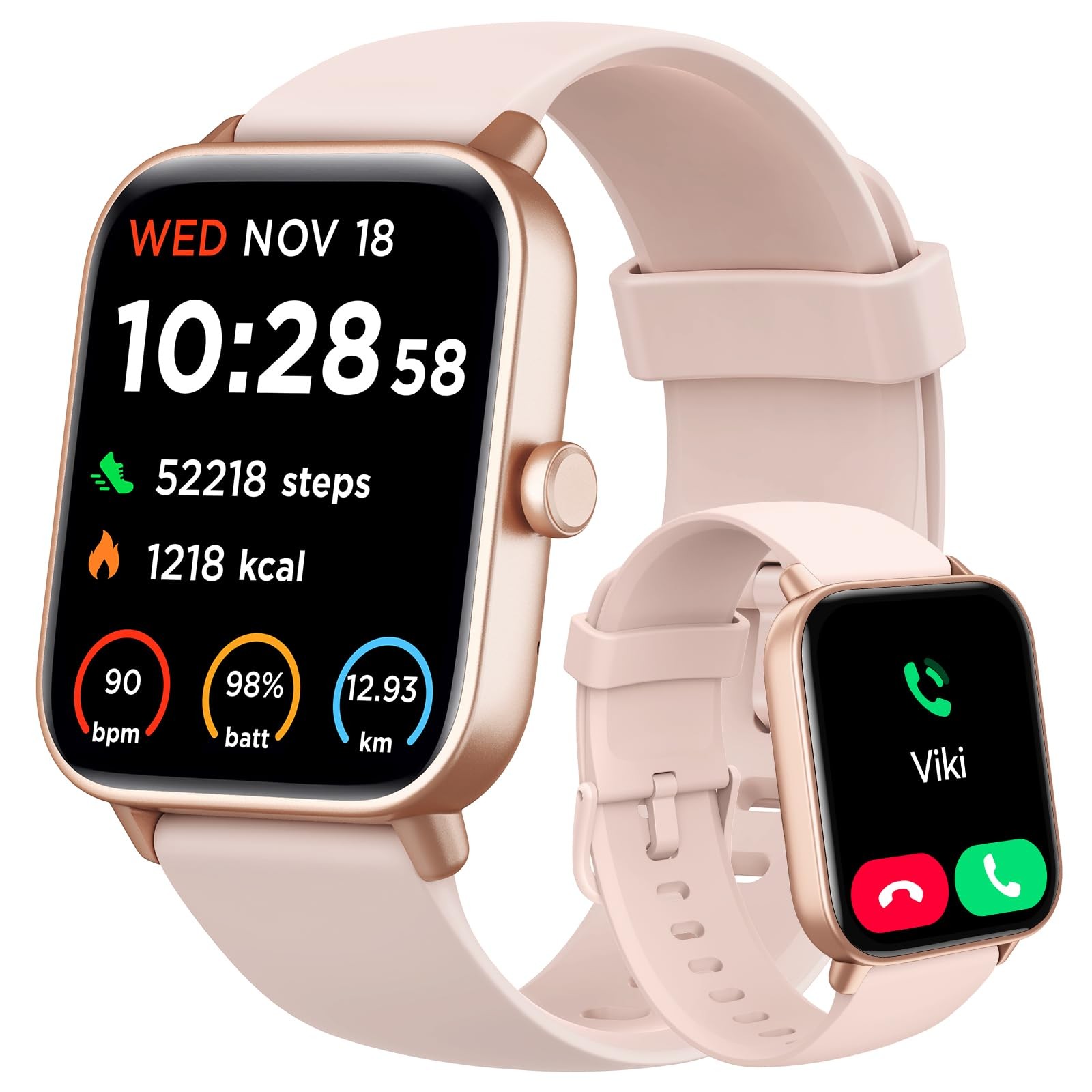 Smart Watch for Women Android & iPhone, Alexa Builtin, IP68 Waterproof Activi…