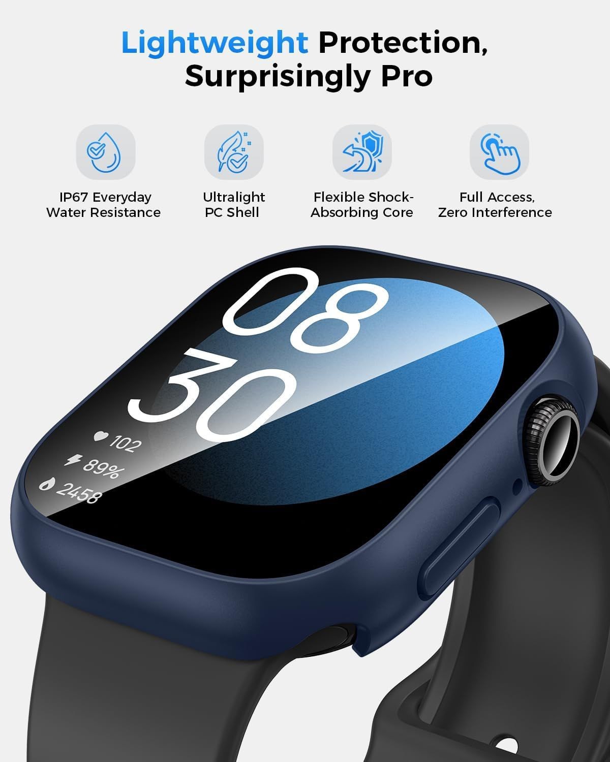 IP67 Waterproof Case for Apple Watch Series 11 46mm, Water-Resistant & Anti-Fog