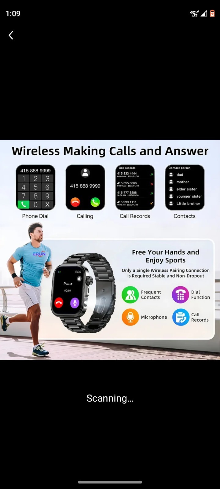 Smart watch stainless