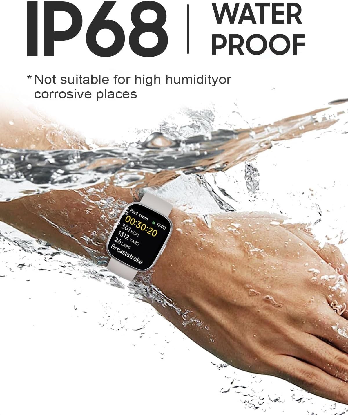 TOOBUR Smart Watch for Women Men, 1.83″ Fitness Tracker Watch With iOS & Android