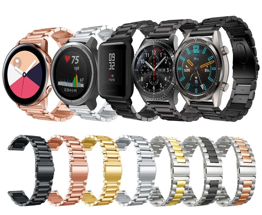 20mm Stainless Steel watch Strap for Samsung Galaxy Watch Active 40mm/42mm /S2