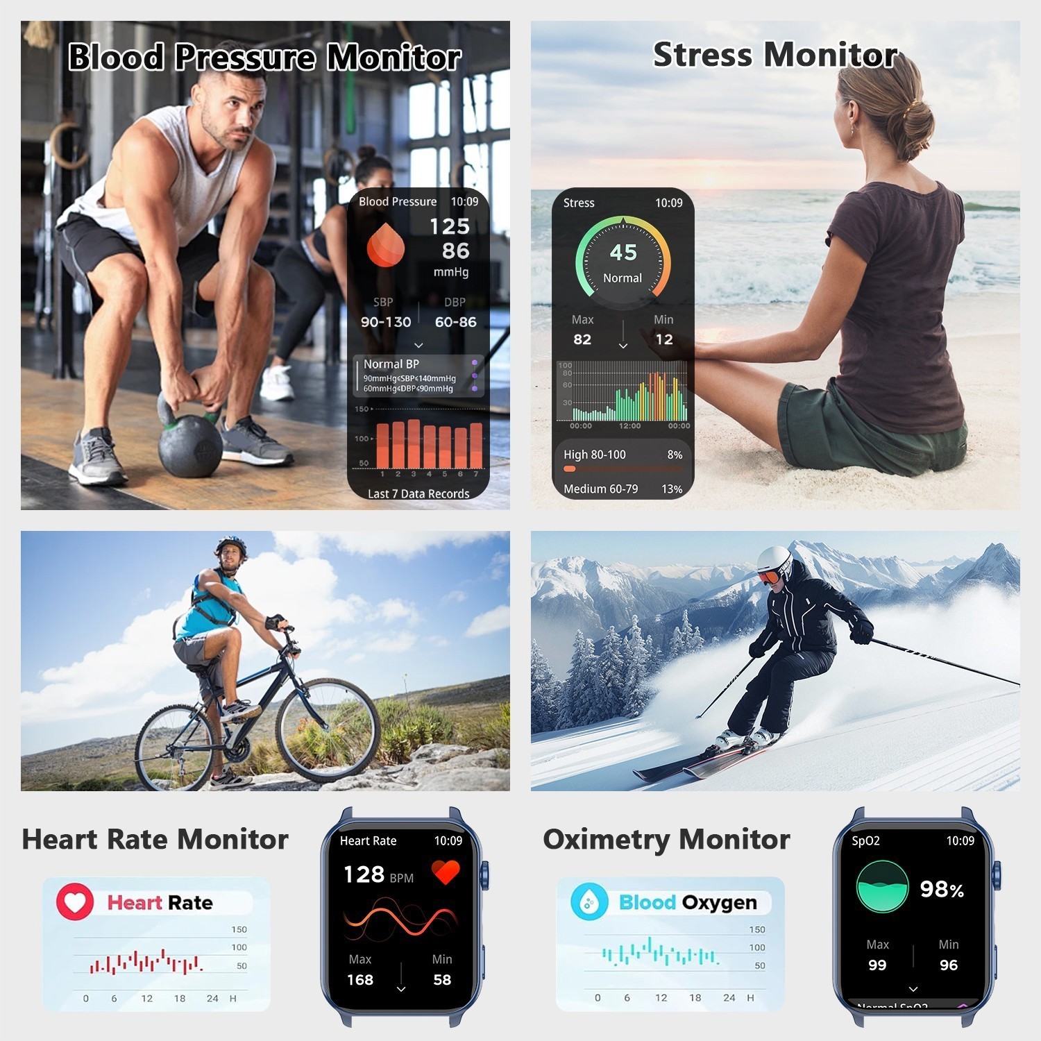 IOWODO Bluetooth Smart Watch Call Women Men Fitness Tracker For iPhone Samsung”