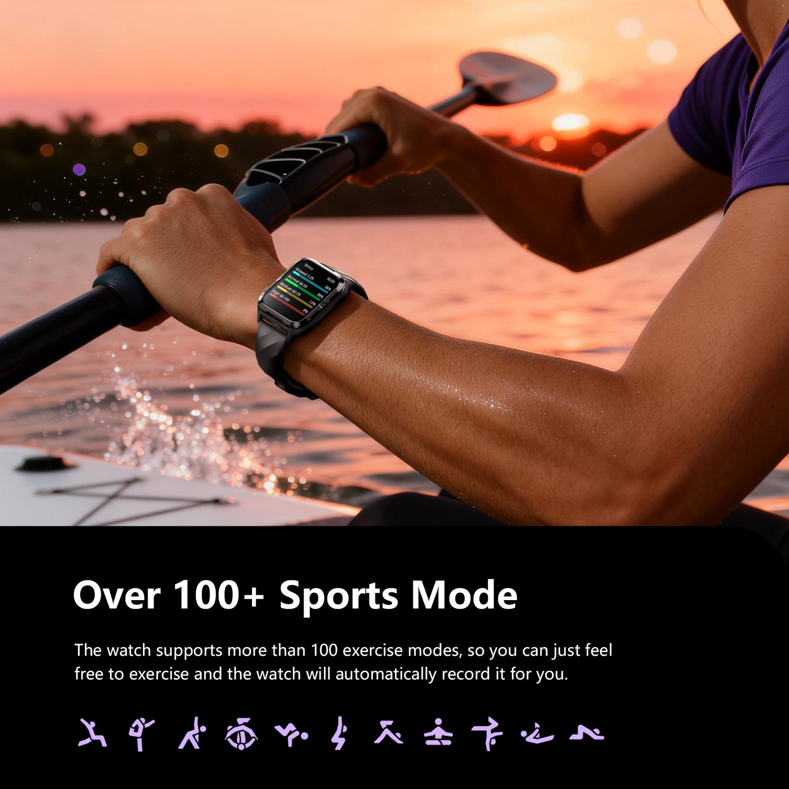 Bluetooth Call Smart Watch – Heart Rate Monitor Blood Oxygen Spo2 Monitor IP68