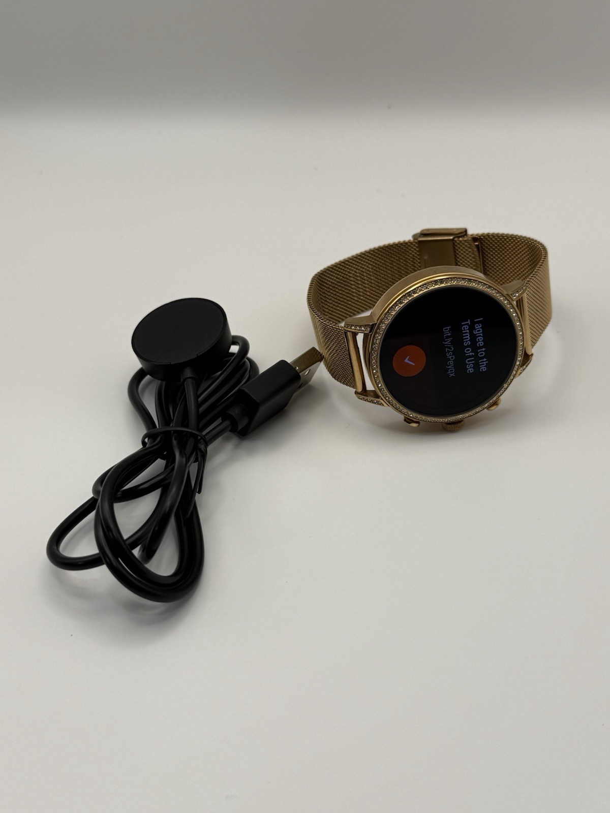Fossil Venture Q HR Smartwatch Gen 4 DW7F1 40mm Rose Activity Tracker WORKS