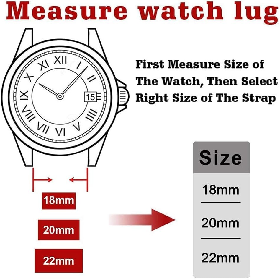 Silicone Watch Bands for Men 18mm 20mm 22mm 24mm Quick Release Rubber