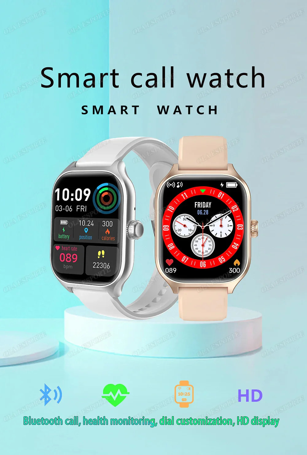 Android Bluetooth 1.83-Inch Smartwatch – Stay Connected!”