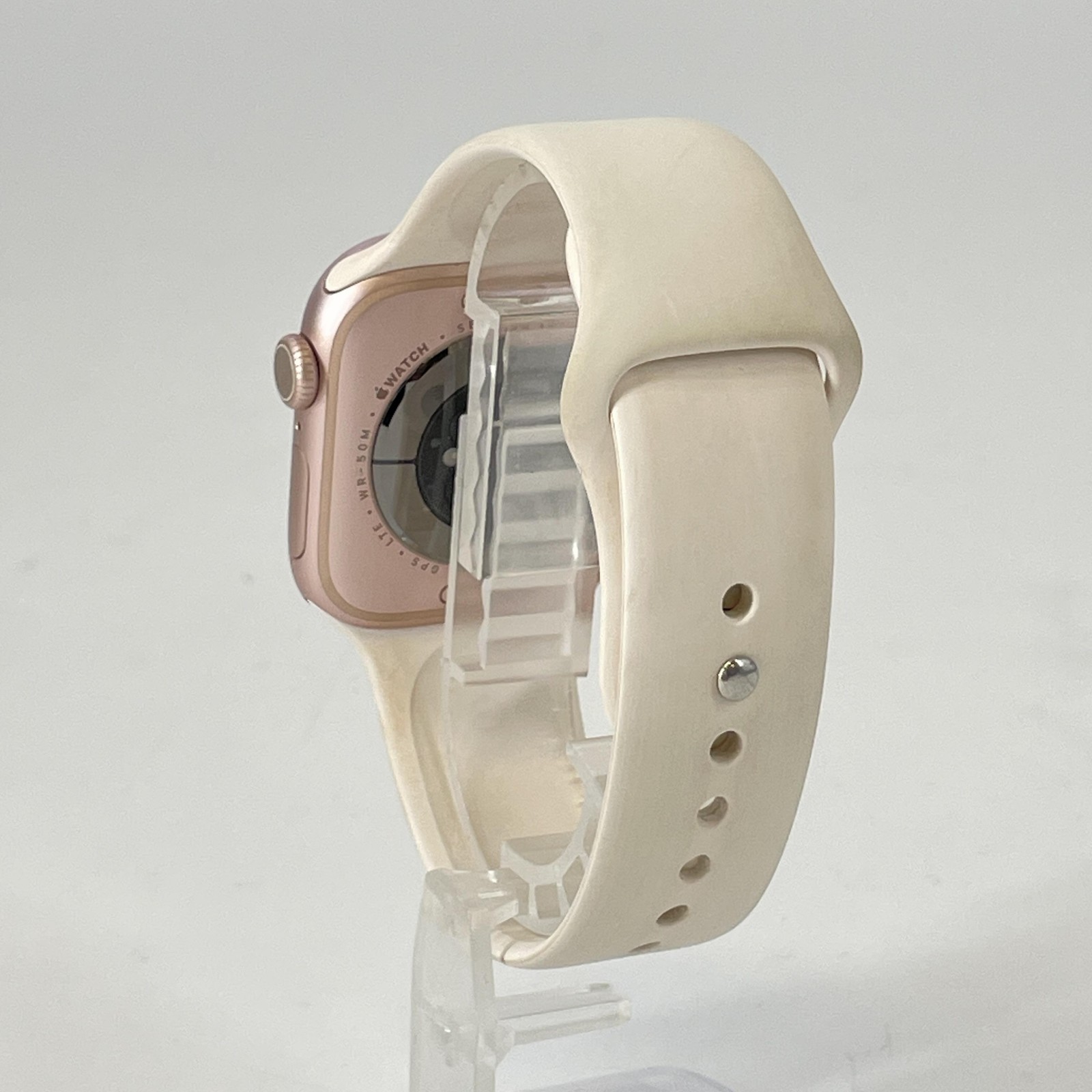 Apple Watch (Series 10) 42mm Rose Gold Aluminum (LTE) w/ White Sport – Fair