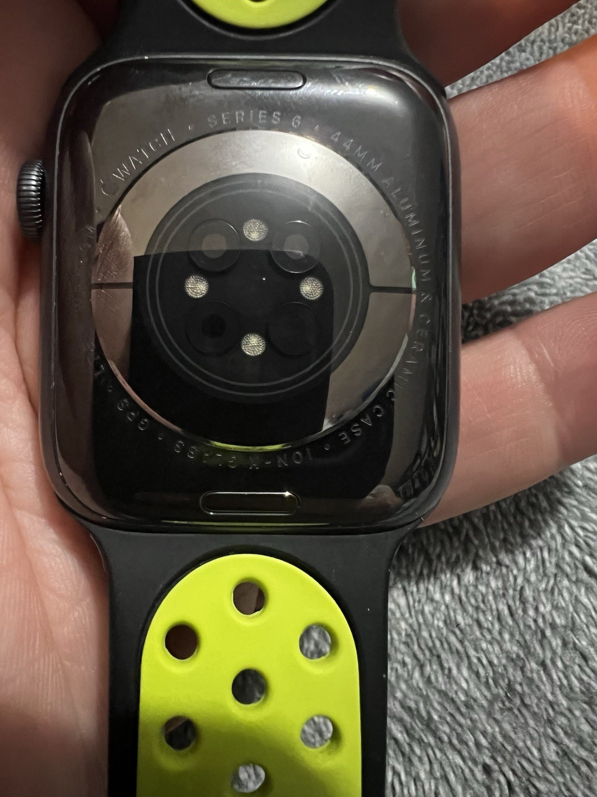 Apple Watch Series 6 GPS + LTE, 44MM Space Gray Aluminum Case & Black Sport Band