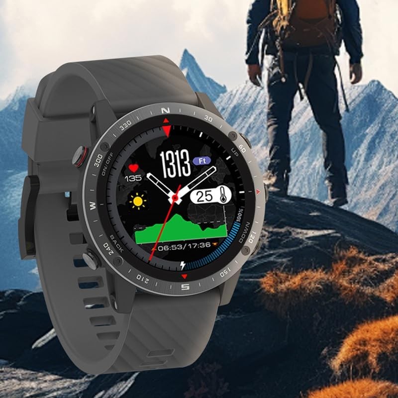 SUNROAD G5 Pro GPS Sports Watch AMOLED Fitness Tracker Running Swimming Climb…