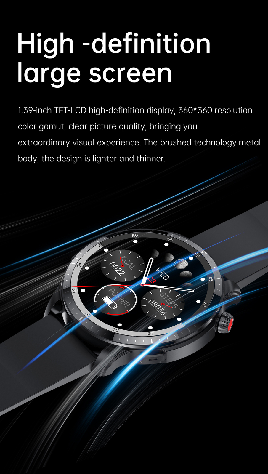 Men’s Smart Watch Bluetooth Call 1.39-inch Touch Screen Bluetooth Smartwatches