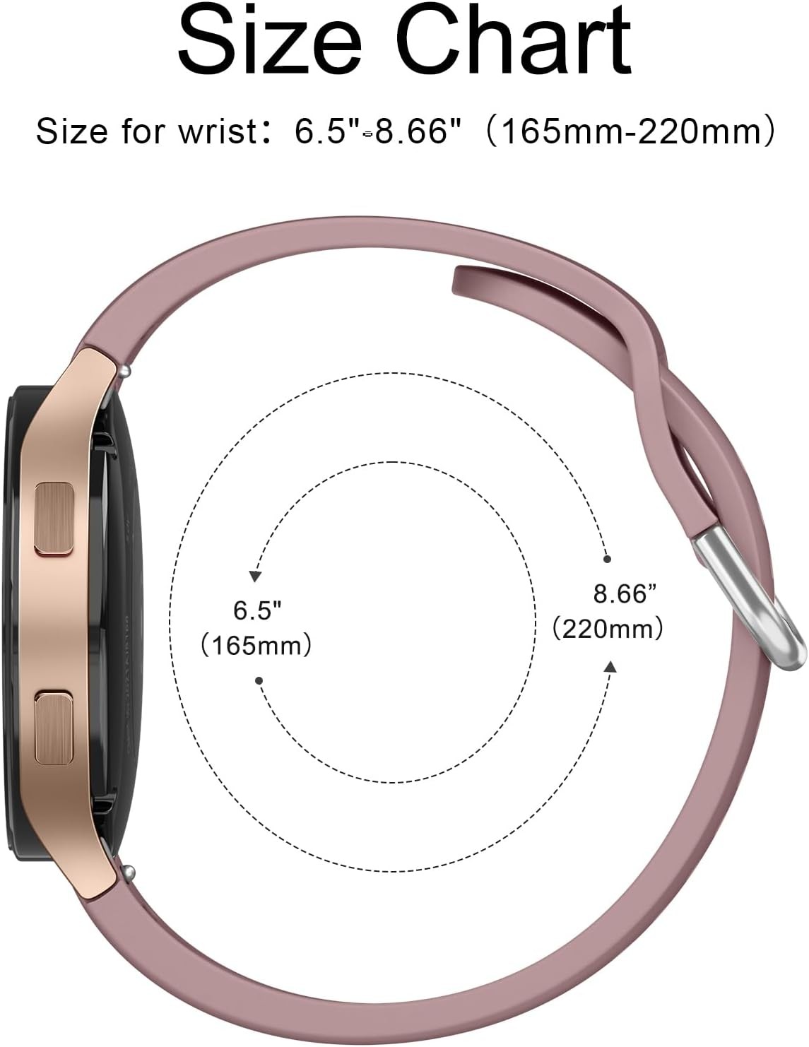 4-Pack Sport Bands in Soft Silicone for Samsung Galaxy Watch 7 44mm 40mm