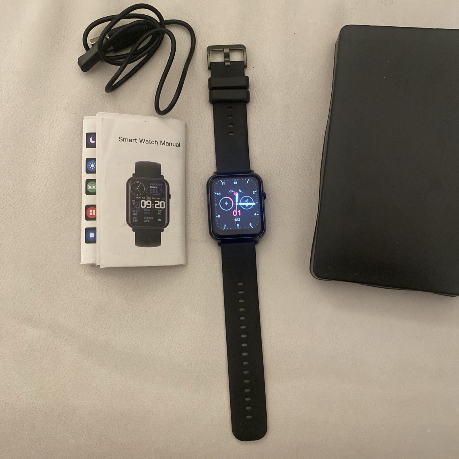 Smart Watch Black iPhone Android Compatible Bluetooth Free Ship!
