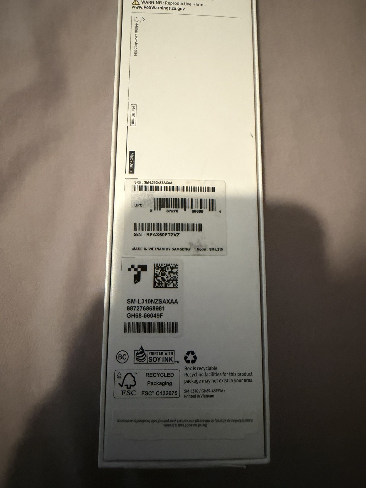 Excellent Samsung Galaxy Watch 7 44mm Bluetooth Silver SM-L310