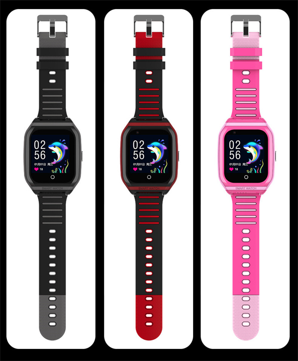 Kids Smart Watch Video Call 4G Phone Watch w/SIM Slot SOS Button for Android IOS