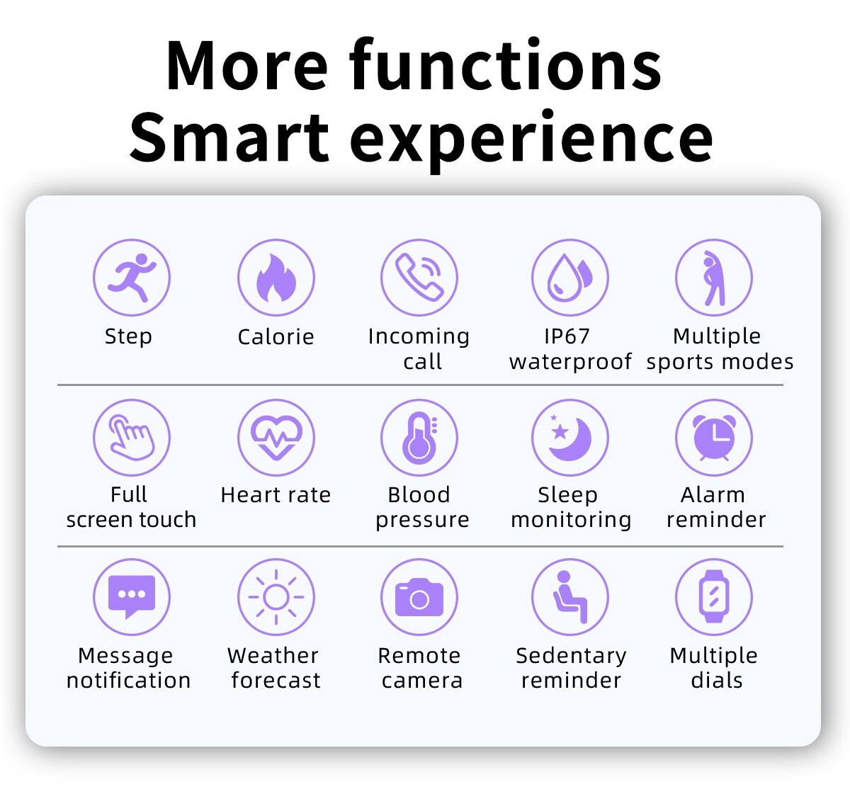 Smart Watch Blood Pressure Heart Rate Monitor Fitness Tracker For iOS Android