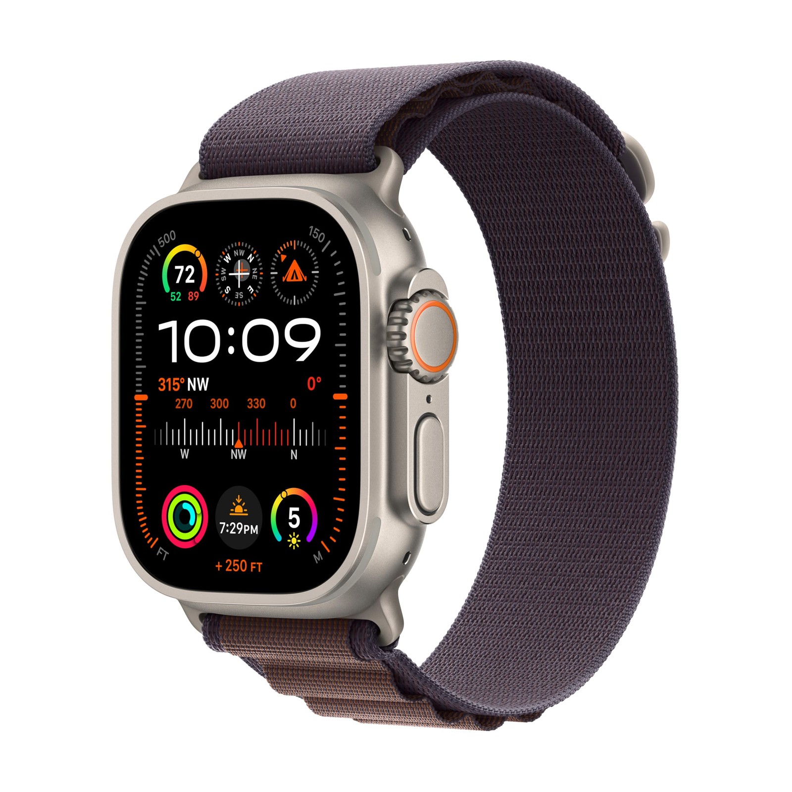 Apple Watch Ultra 2 49mm GPS+Cellular Titanium w/Indigo Alpine Loop S