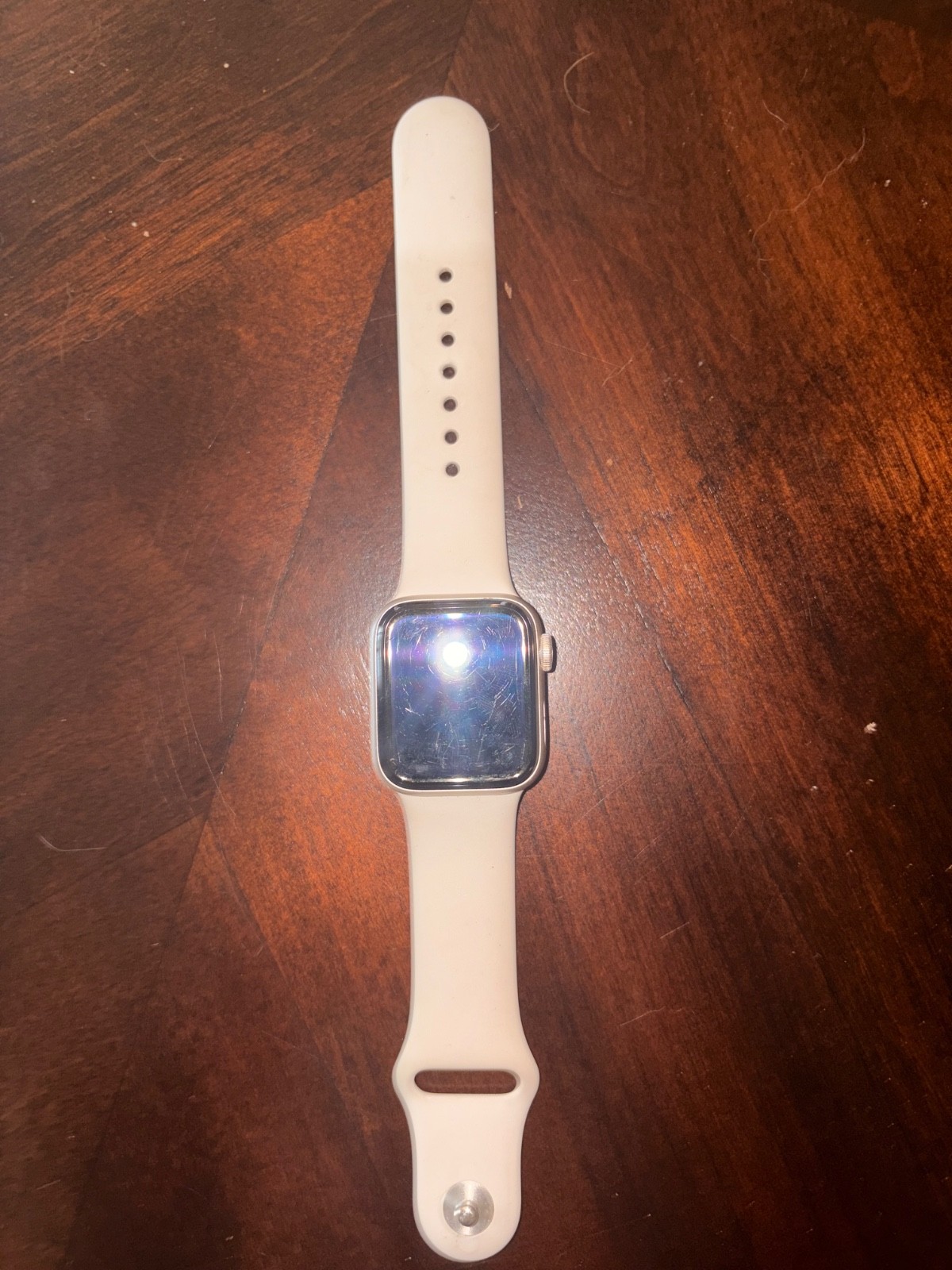Apple Watch SE (2022) 40mm Starlight Aluminum Case with Sport Band, S/M (GPS…