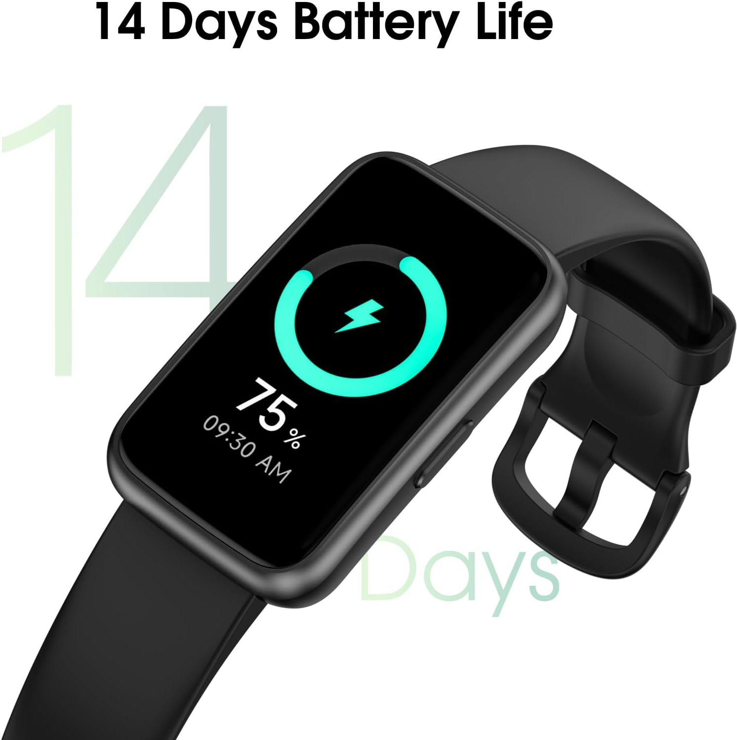 Long Battery Pedometer Watch 14 Days Battery Life, Slim Design No App/Phone Requ