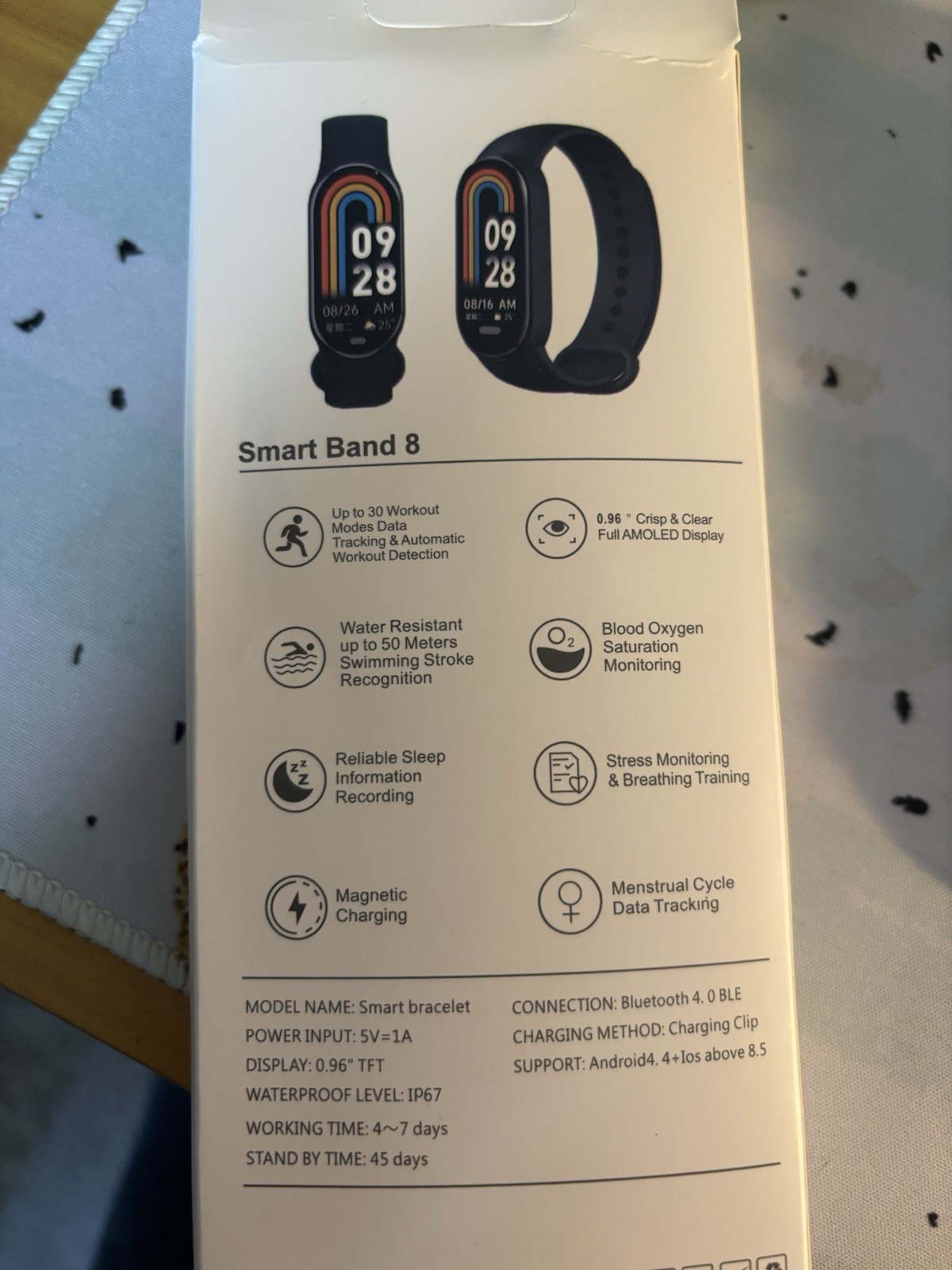 Xiaomi Mi Band 8 Smart Bracelet AMOLED Heart Rate Fitness Tracker Watch NEW