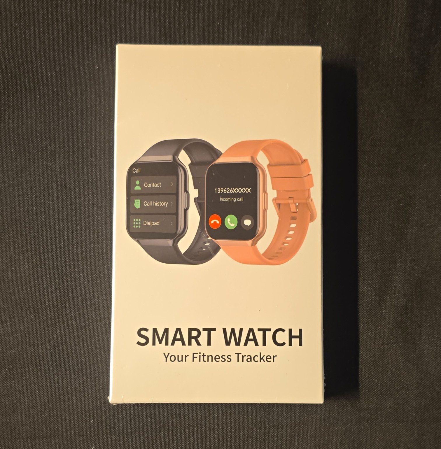 P98 Smart Watch 1.96in Touch Screen IP68 Fitness Tracker Black Android iOS