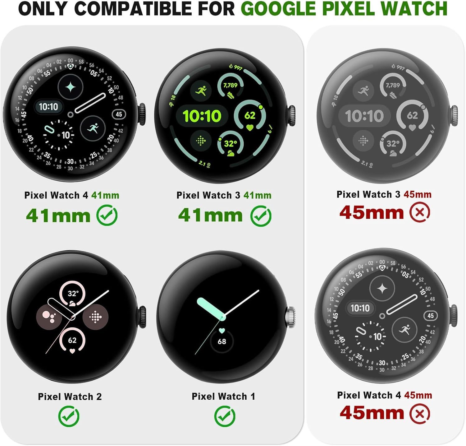Breathable Soft Silicone Wristband for Google Pixel Watch 41mm 45mm – HAYONLIY