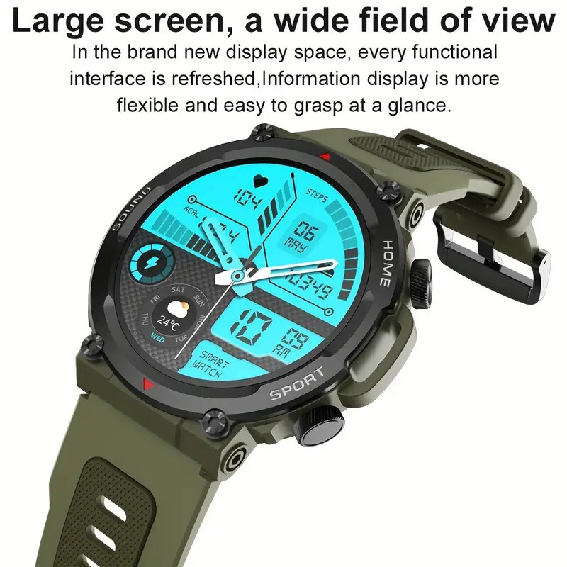 Military Smartwatch For Men And Women, Has Iphone and andrioid calls. NEW
