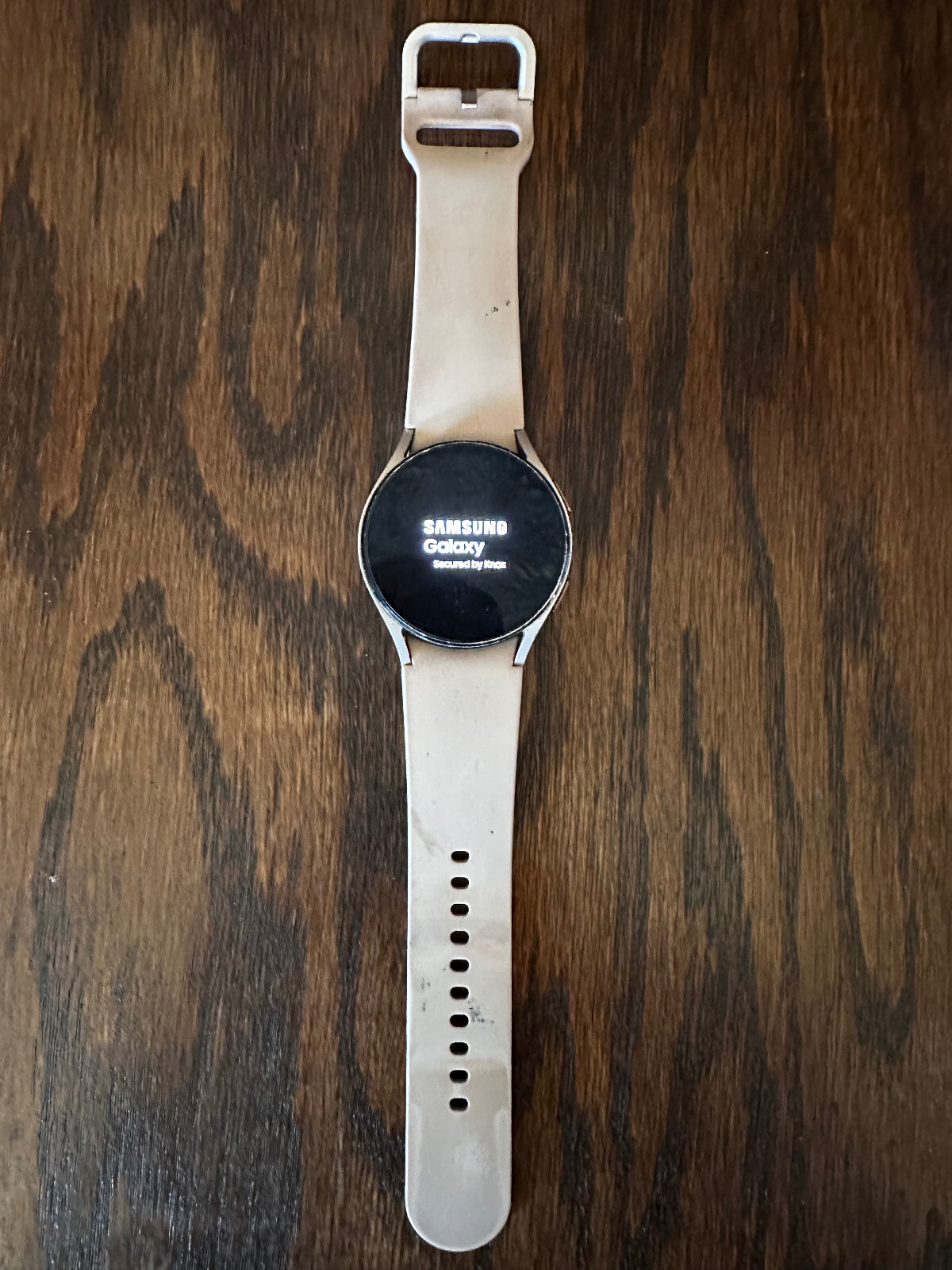 Samsung Galaxy Watch4 SM-R860 40mm Aluminum Case with Sport Band – Pink Gold…