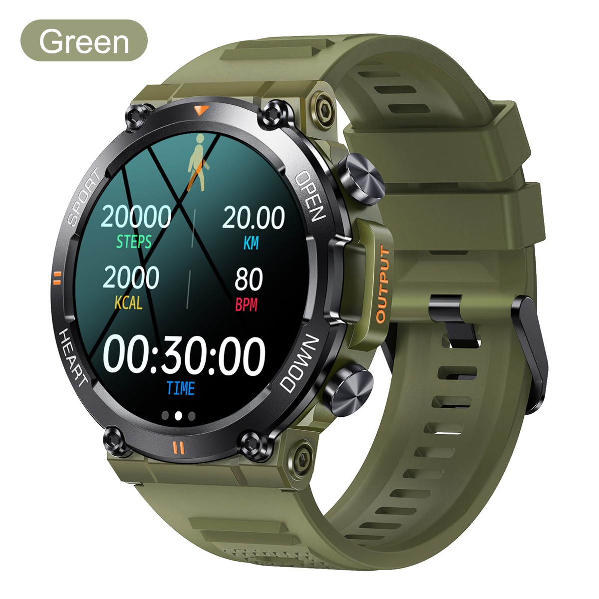 ​1.39 In Smart Watch Bluetooth Call Heart Rate Blood O2 Monitor Fitness Tracker